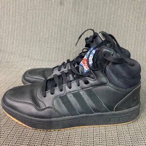 Adidas Hoops 3.0 Mid Sneakers Mens Size 8.5 Black Basketball Shoes